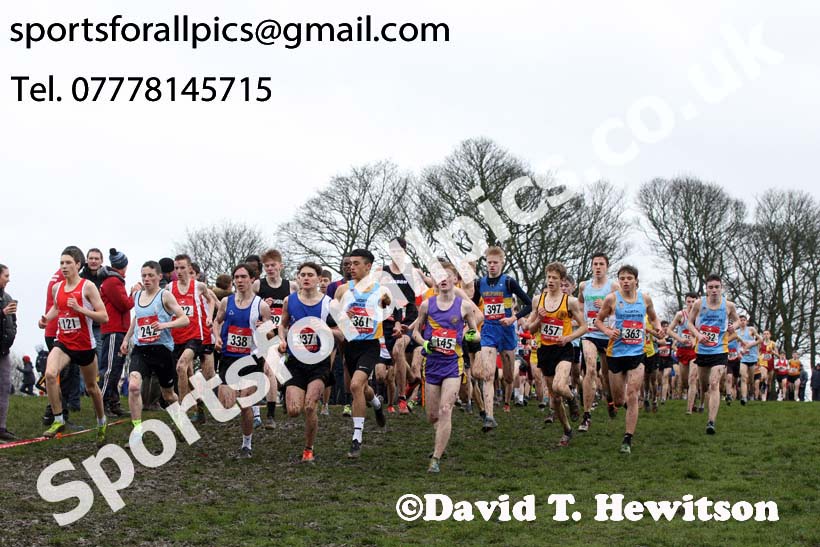 Intermediate boys 2019 New Balance English Schools Cross Country Champs, Temple Newsam, Leeds. Photo:  David T. Hewitson/Sports for All Pics